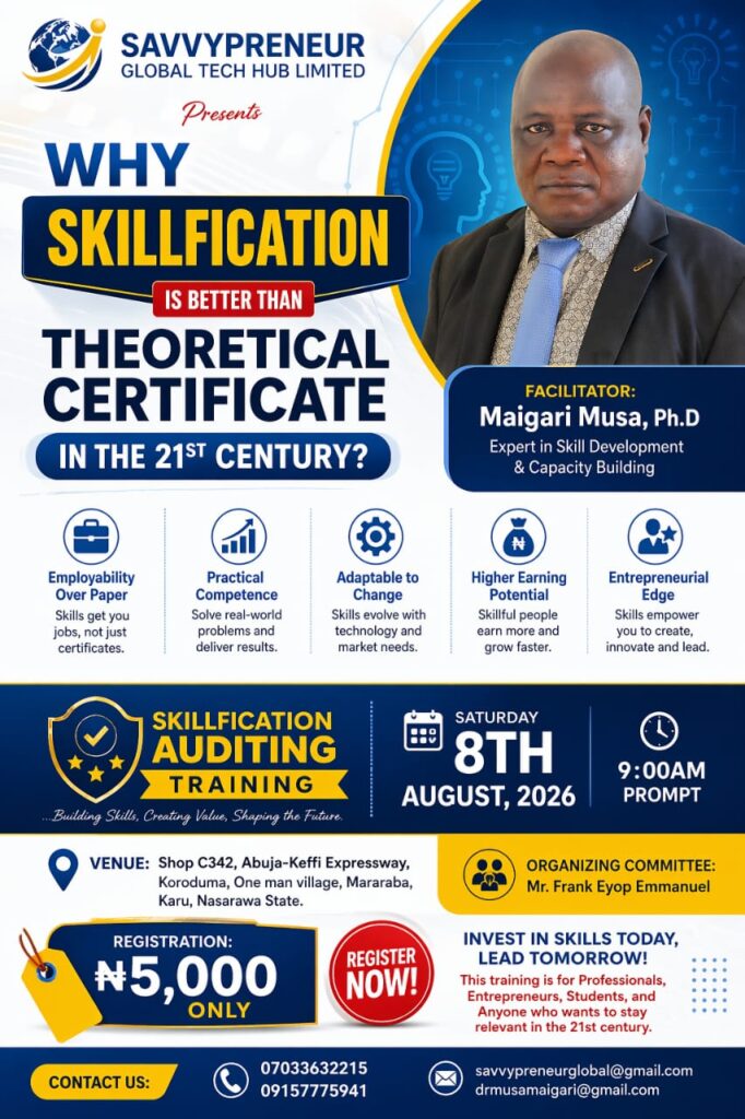 WHY SKILLIFICATION IS BETTER THAN THEORETICAL CERTIFICATES IN THE 21ST CENTURY
